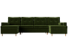 П-образный диван Белфаст (зеленый цвет)