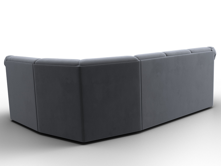 Диван угловой Карнелла правый угол (seven 17 серый)