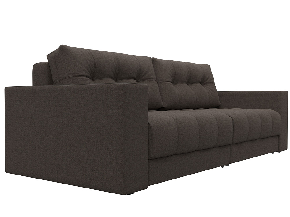 Диван прямой с декором Лига-049 НПБ (амур 05 коричневый) Диван прямой с декором Лига-049 НПБ (амур 05 коричневый)