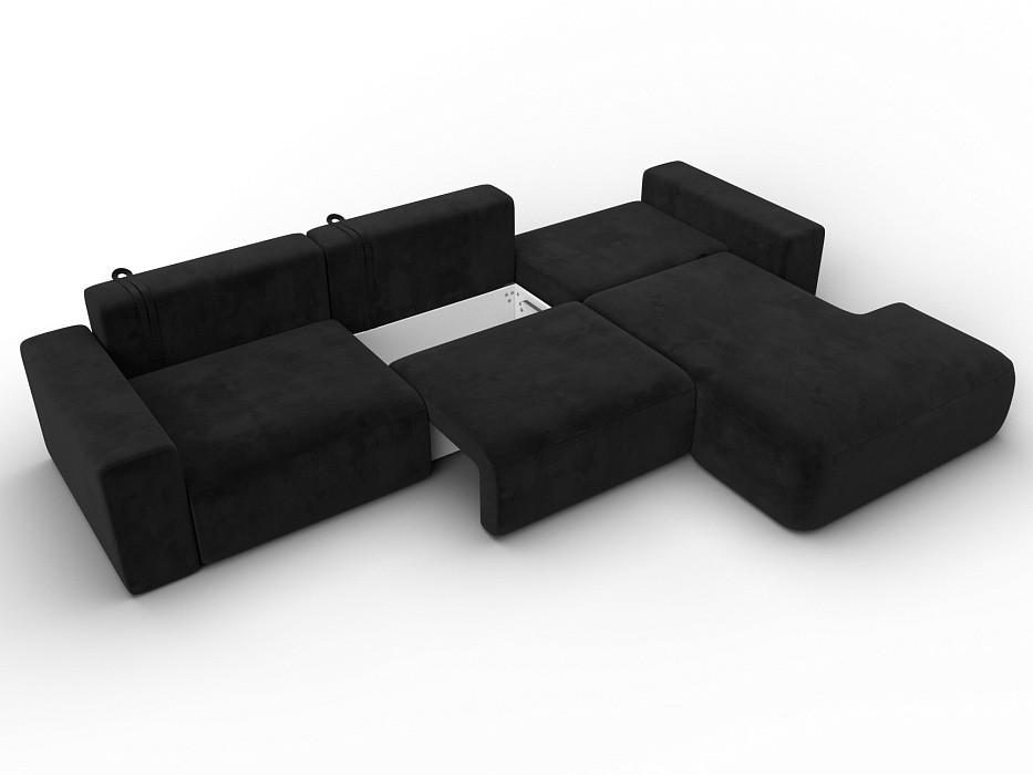 Диван угловой Лига-036 НПБ Классик Лонг правый угол (коричневый)