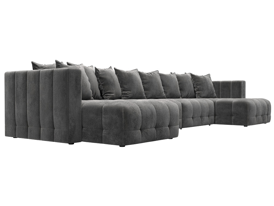 Диван П-образный Лига-052 НПБ Лонг (tower 10 серый)