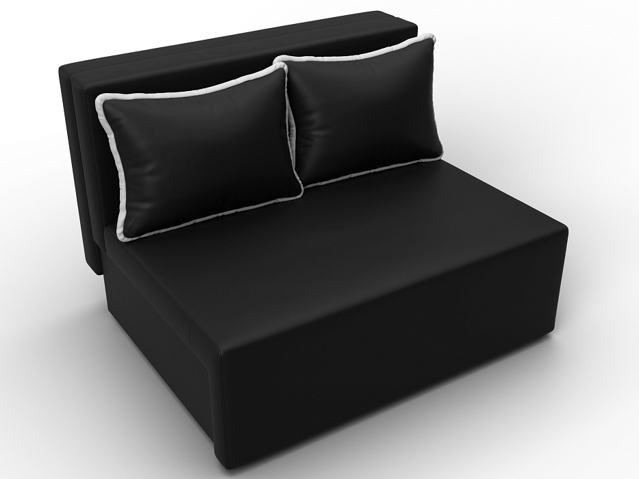 Диван прямой Лагуна (черный;белый)