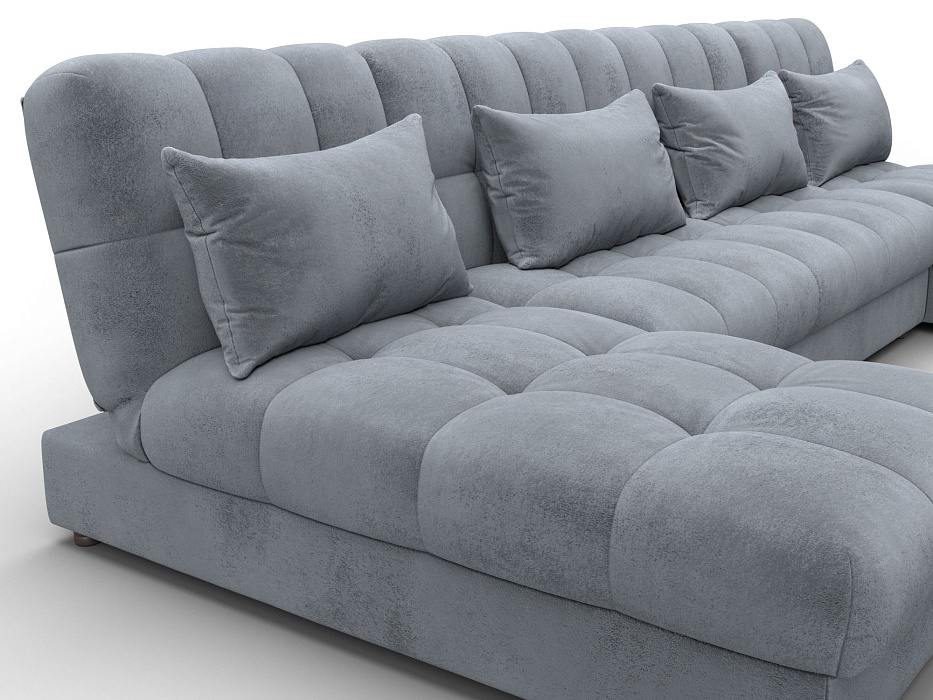 Диван П-образный Лига-116 НПБ (tower 10 серый)