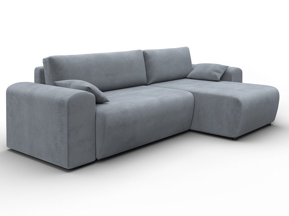 Диван угловой Лига-099 угол универсальный (tower 10 серый)