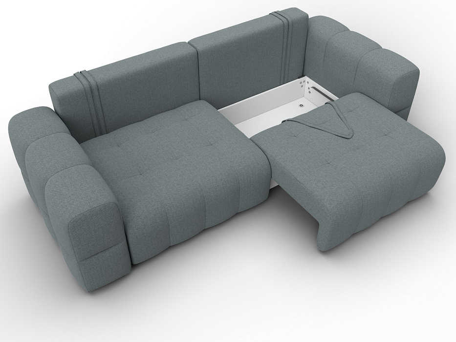 Диван прямой Лига-110 НПБ (амур 07 серый)