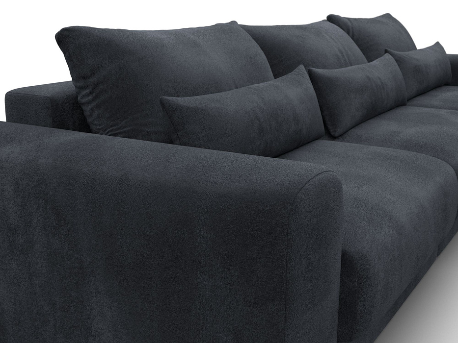 Диван угловой Лига-056 НПБ Лонг угол универсальный (tower 11 темно-серый)
