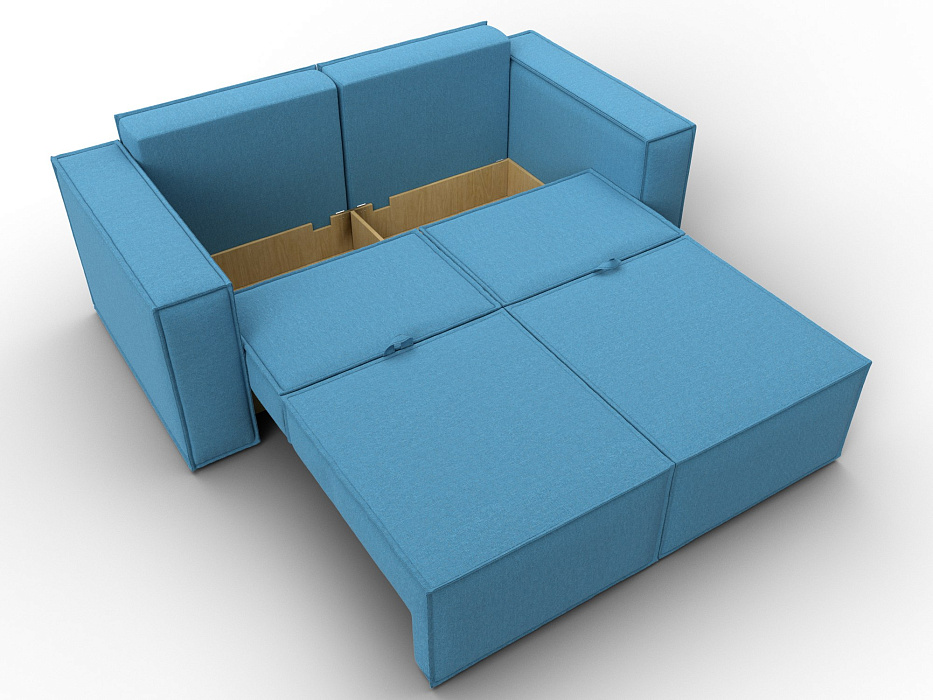 Диван прямой Куба мини (амур 10 голубой) Диван прямой Куба мини (амур 10 голубой)