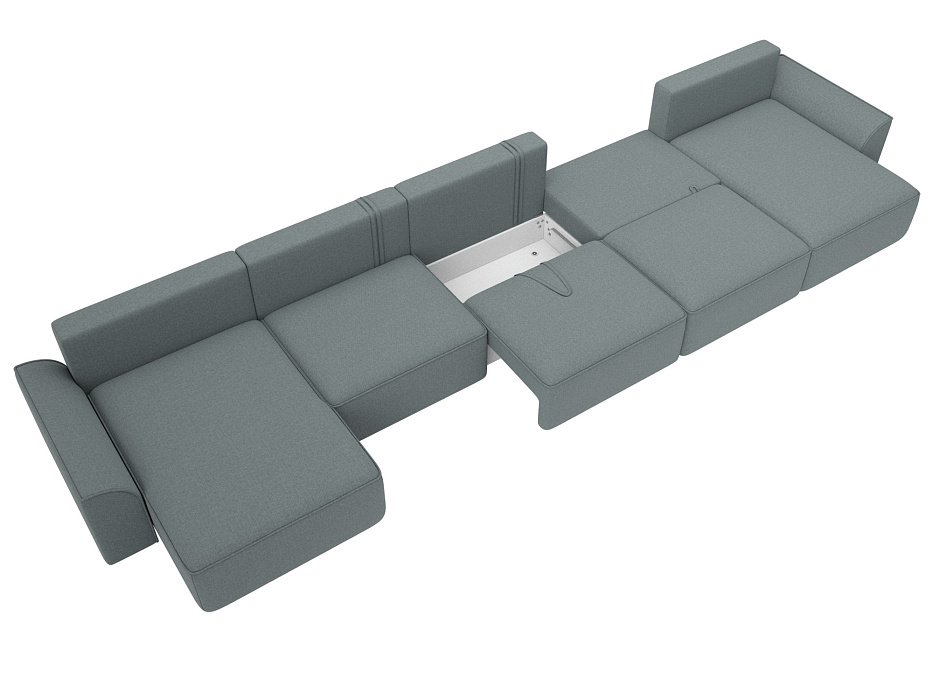 Диван П-образный Лига-048 НПБ МегаЛонг (амур 07 серый) Диван П-образный Лига-048 НПБ МегаЛонг (амур 07 серый)