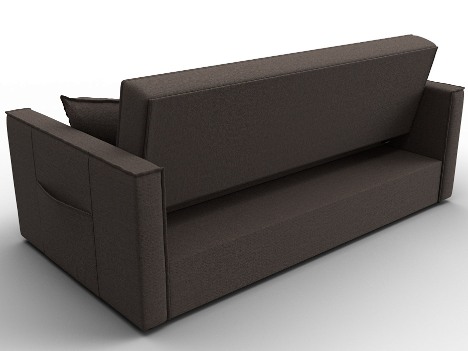 Диван прямой Лига-104 (160) (амур 05 коричневый)