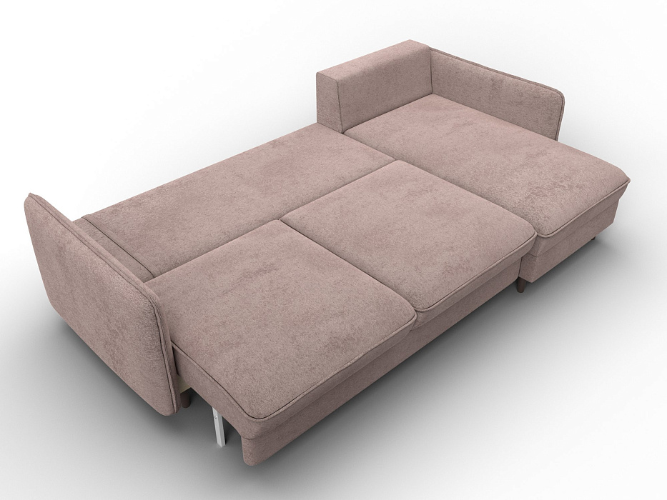 Диван угловой Лига-064 НПБ угол универсальный (tower 05 бежевый)