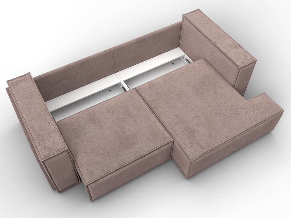 Диван угловой Лига-061 угол правый (tower 05 бежевый)