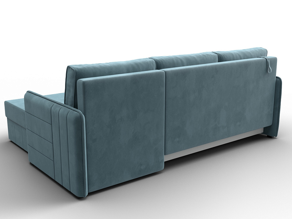 Диван угловой Слим угол универсальный (seven 113 бирюзовый)