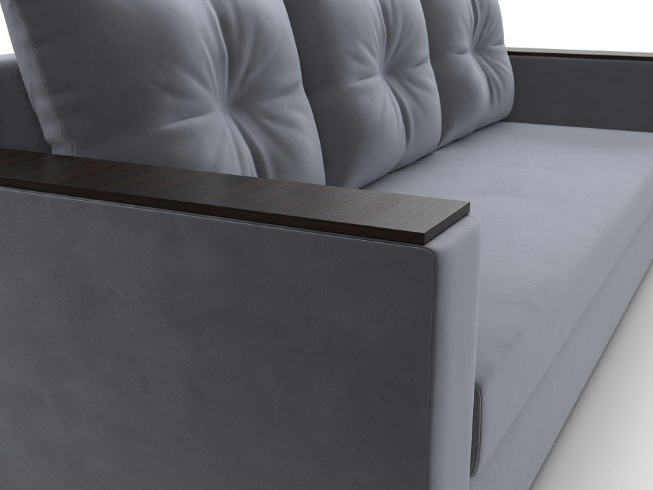 Диван прямой Атланта без стола (серый)