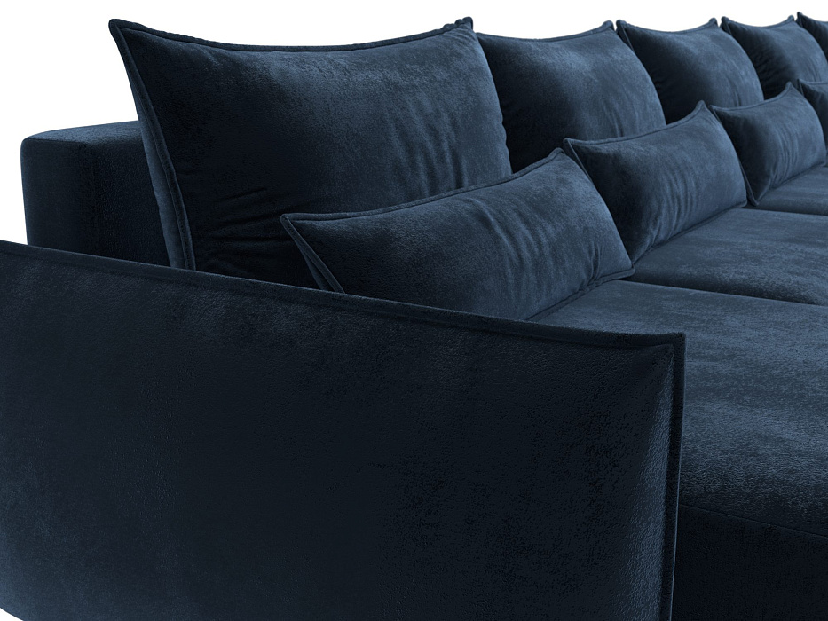 Диван П-образный Лига-051 НПБ МегаЛонг (tower 13 синий)