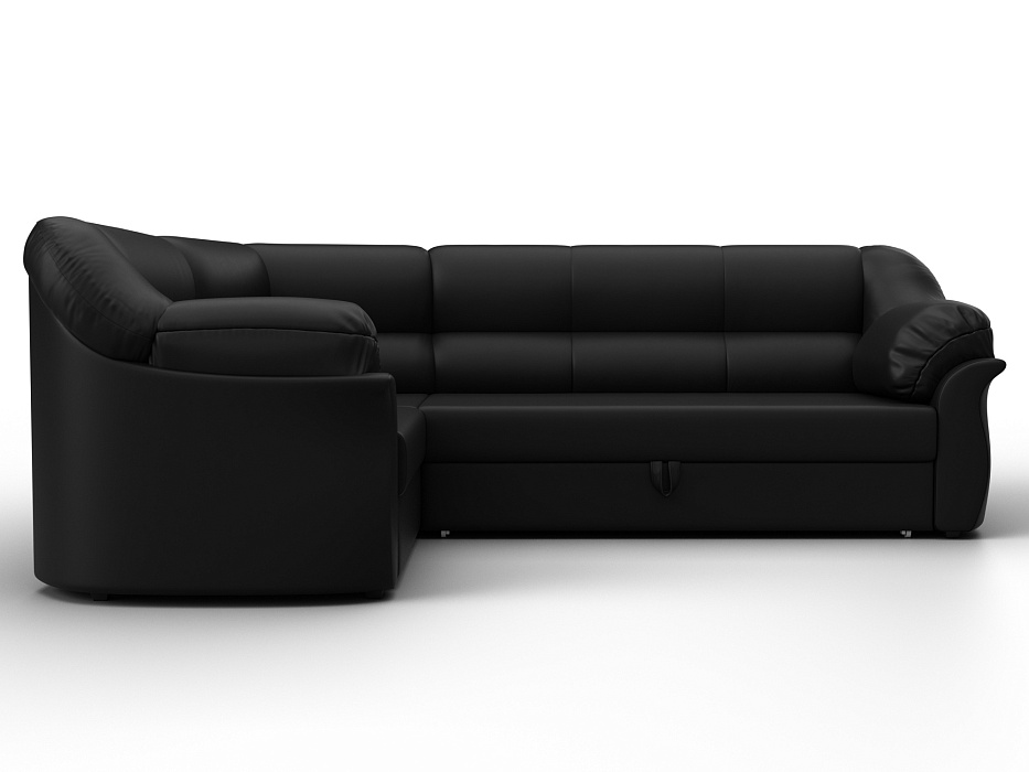 Диван угловой Карнелла левый угол (черный)