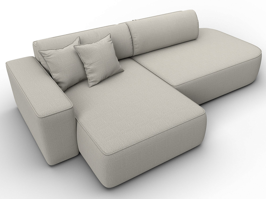 Диван угловой Лига-065 БП угол левый (амур 02 бежевый)