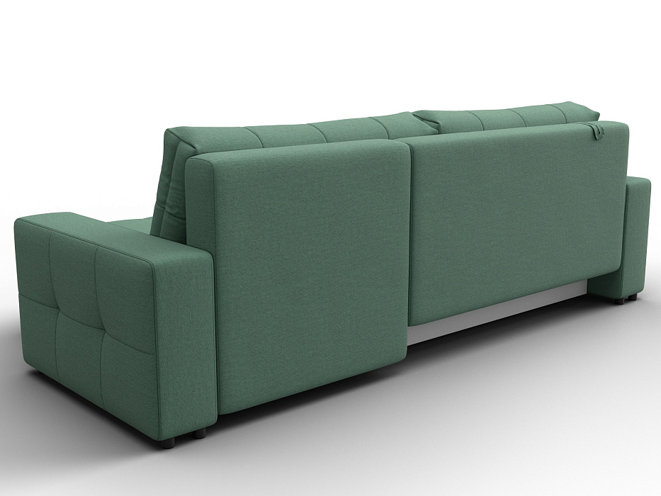 Диван угловой Лига-122 угол универсальный (амур 11 зеленый)