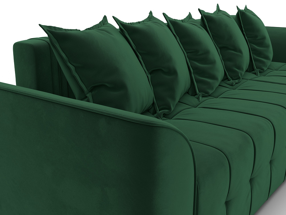 Диван угловой Лига-113 угол правый (seven 626 зеленый)