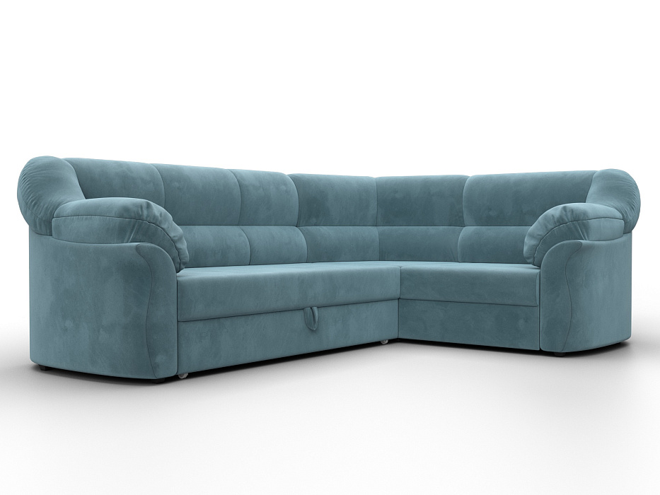 Диван угловой Карнелла правый угол (seven 113 бирюзовый)