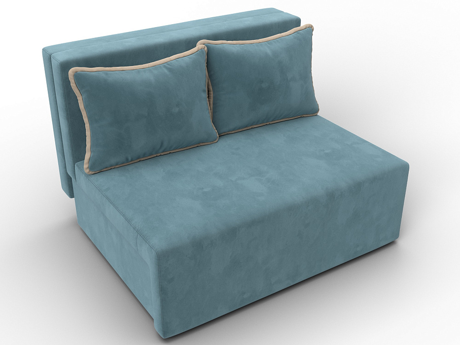 Диван прямой Лагуна (seven 113 бирюзовый;seven 729 бежевый)