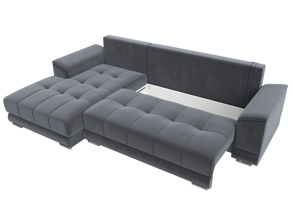 Диван угловой НордСтар левый угол (seven 17 серый)