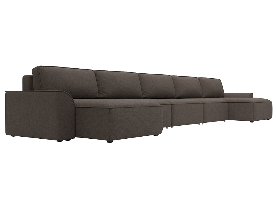 Диван П-образный Лига-048 НПБ МегаЛонг (амур 05 коричневый)