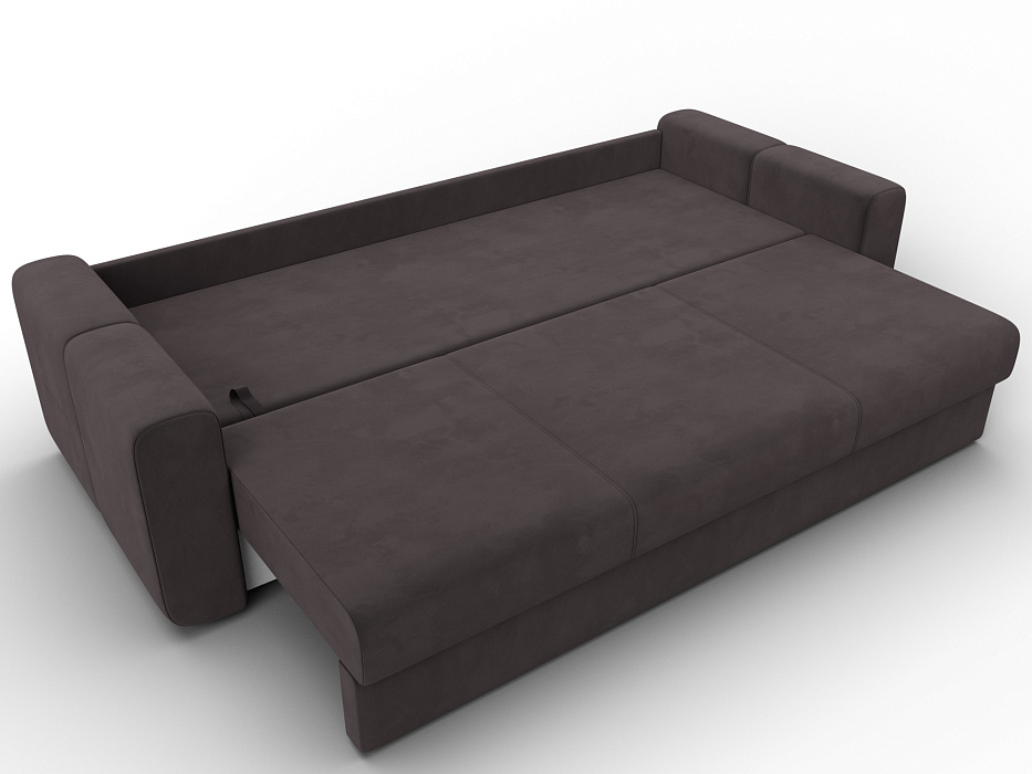 Диван прямой Лига-031 (коричневый)