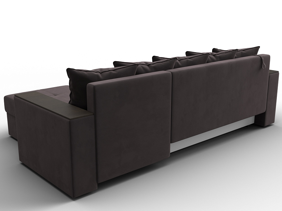 Диван угловой Дубай Лайт угол универсальный (коричневый)