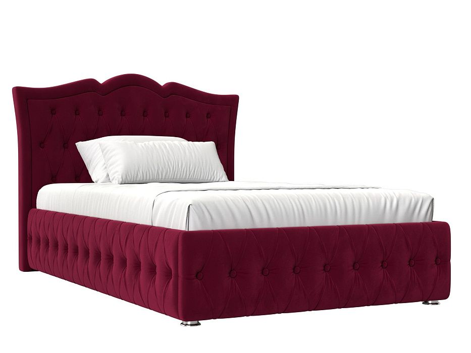 Интерьерная кровать Герда 140 (бордовый цвет)