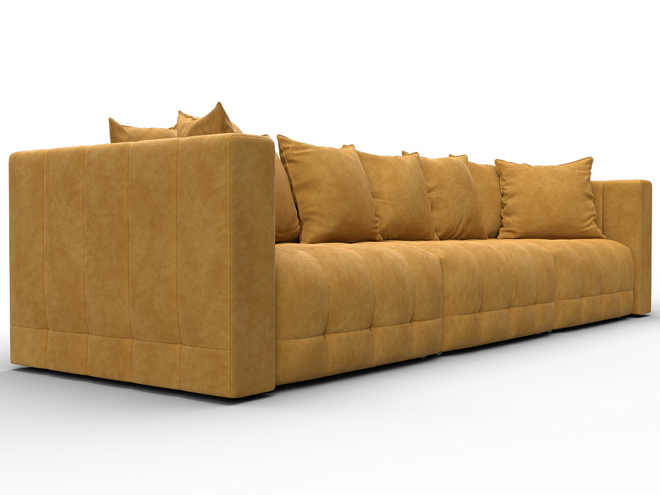 Диван прямой Лига-052 НПБ Лонг (brut 10 желтый)