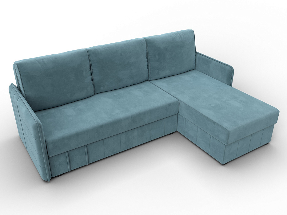 Диван угловой Слим угол универсальный (seven 113 бирюзовый)