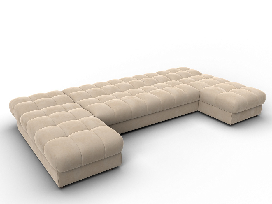 Диван П-образный Лига-116 НПБ (seven 729 бежевый)