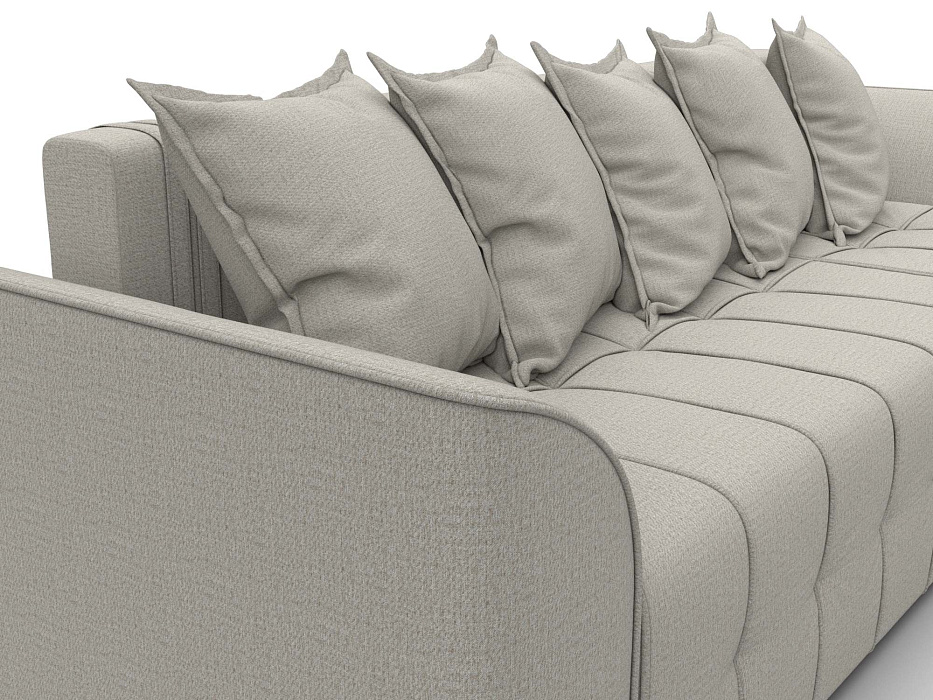 Диван угловой Лига-113 угол правый (амур 02 бежевый)