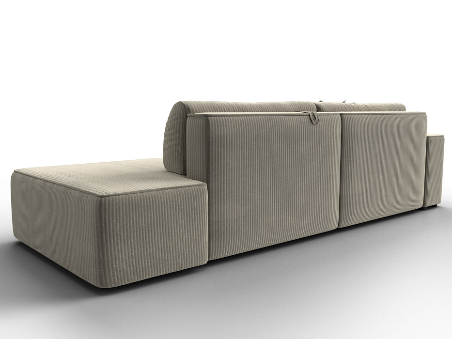 Диван угловой Лига-079 БП угол левый (vertical бежевый)