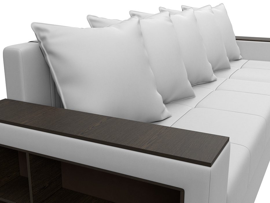 Диван угловой Дубай Лайт угол универсальный (белый)