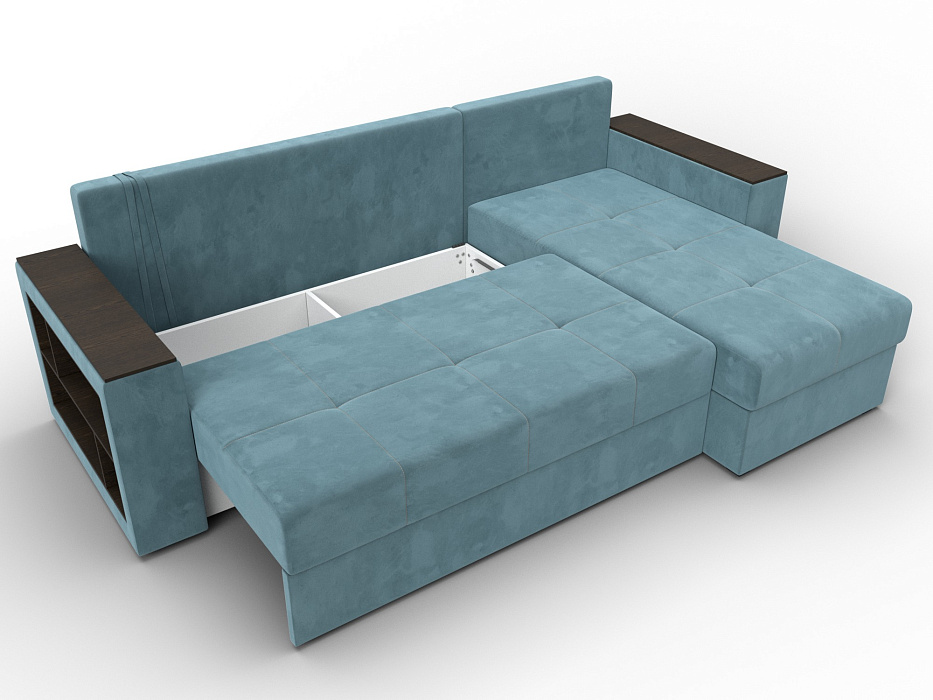 Диван угловой Дубай Лайт угол универсальный (seven 113 бирюзовый)
