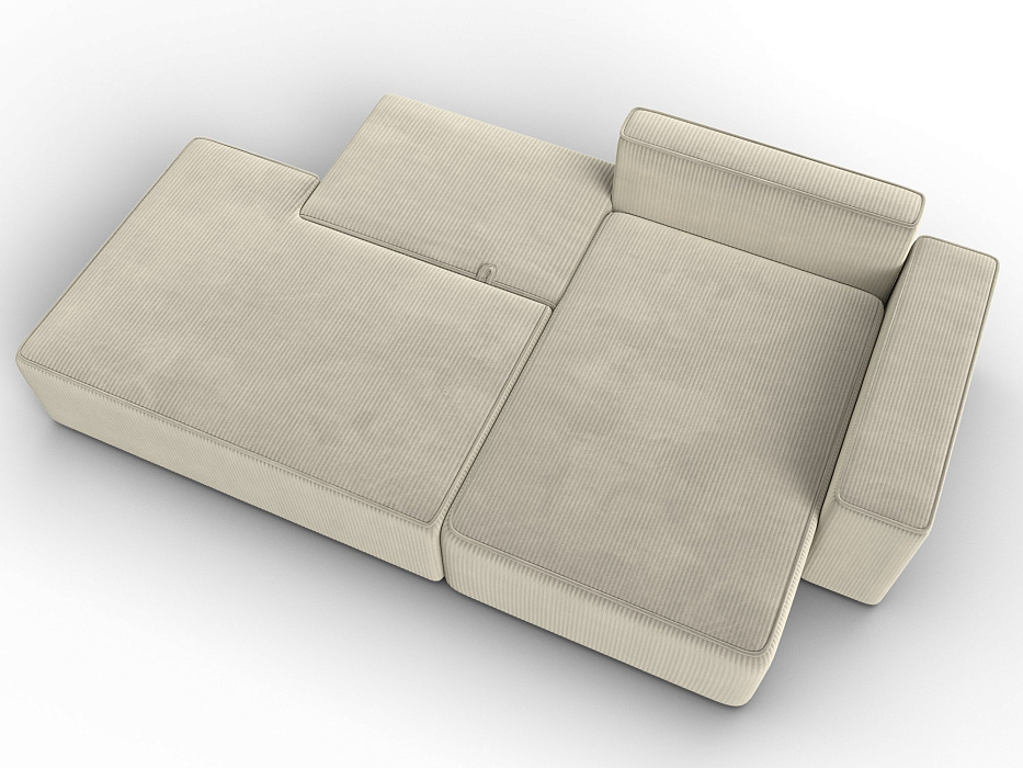 Диван угловой Лига-079 БП угол правый (vertical бежевый)