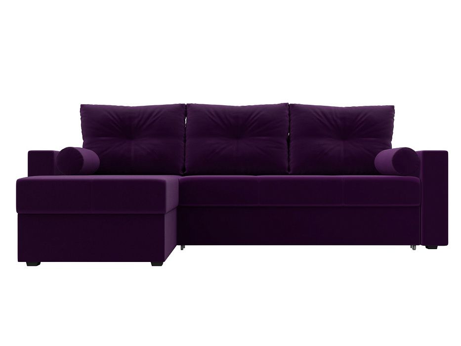 Угловой диван Верона левый угол (фиолетовый)