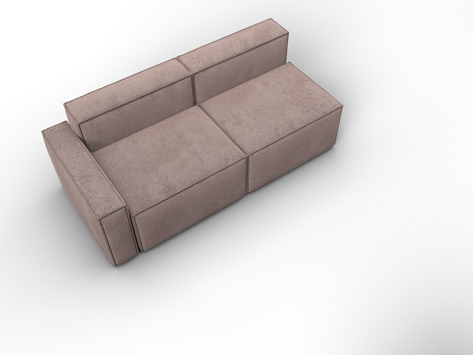 Диван угловой модульный Лига-063 угол левый (tower 05 бежевый)