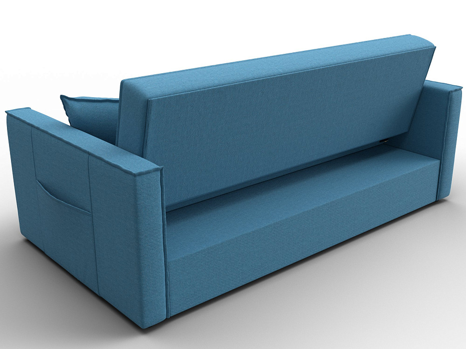 Диван прямой Лига-104 (160) (амур 10 голубой)