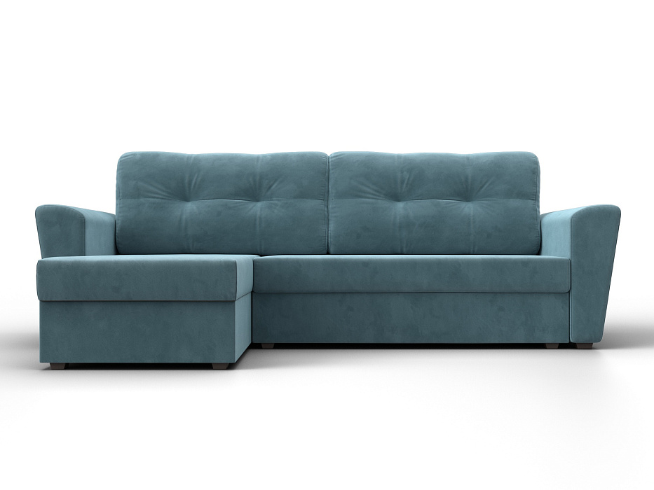 Диван угловой Амстердам Лайт левый угол (seven 113 бирюзовый)