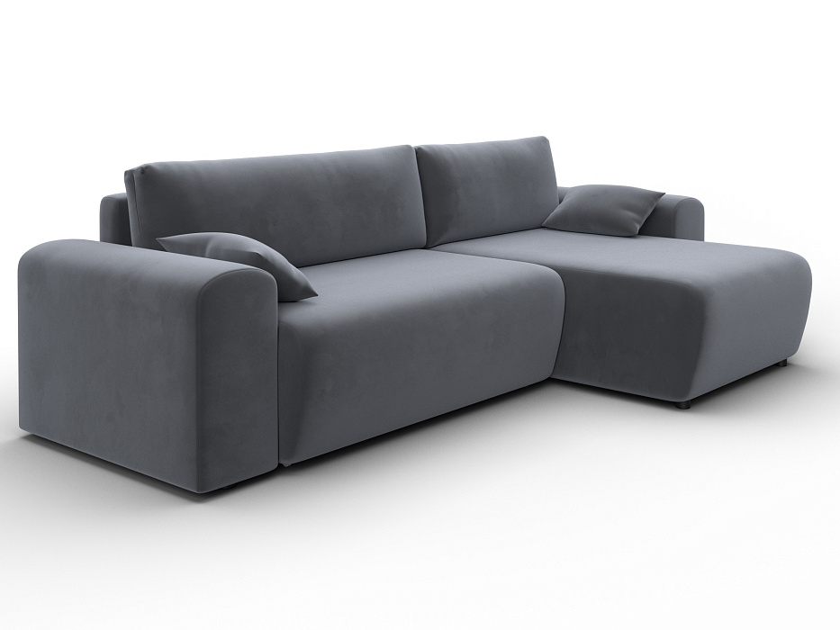 Диван угловой Лига-099 угол универсальный (seven 17 серый)