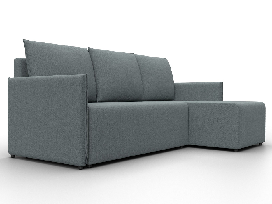 Диван угловой Лига-124 угол универсальный (амур 07 серый)