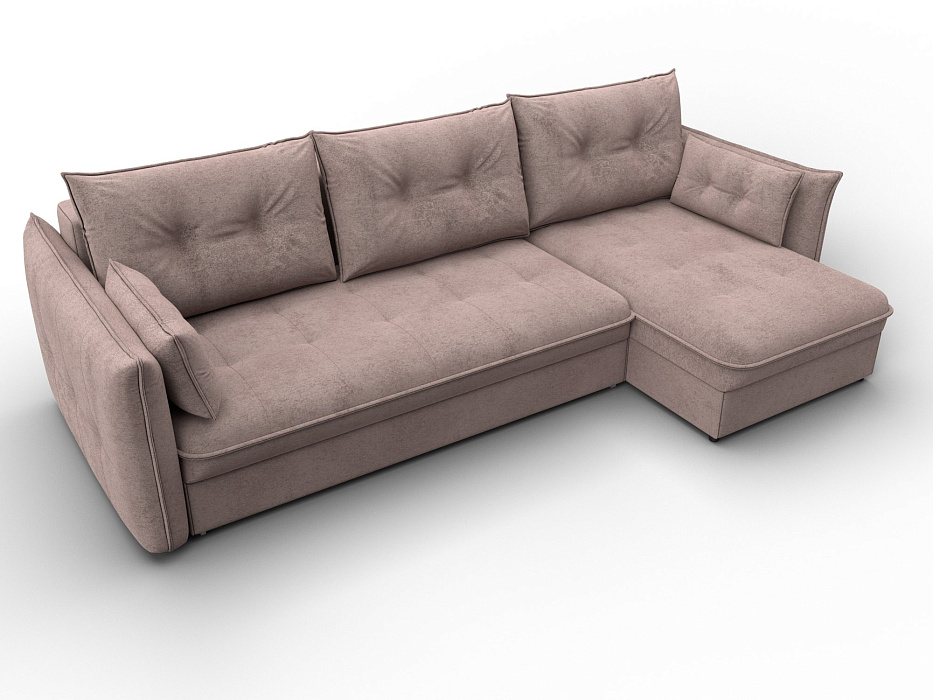 Диван угловой Лига-100 НПБ угол универсальный (tower 05 бежевый)