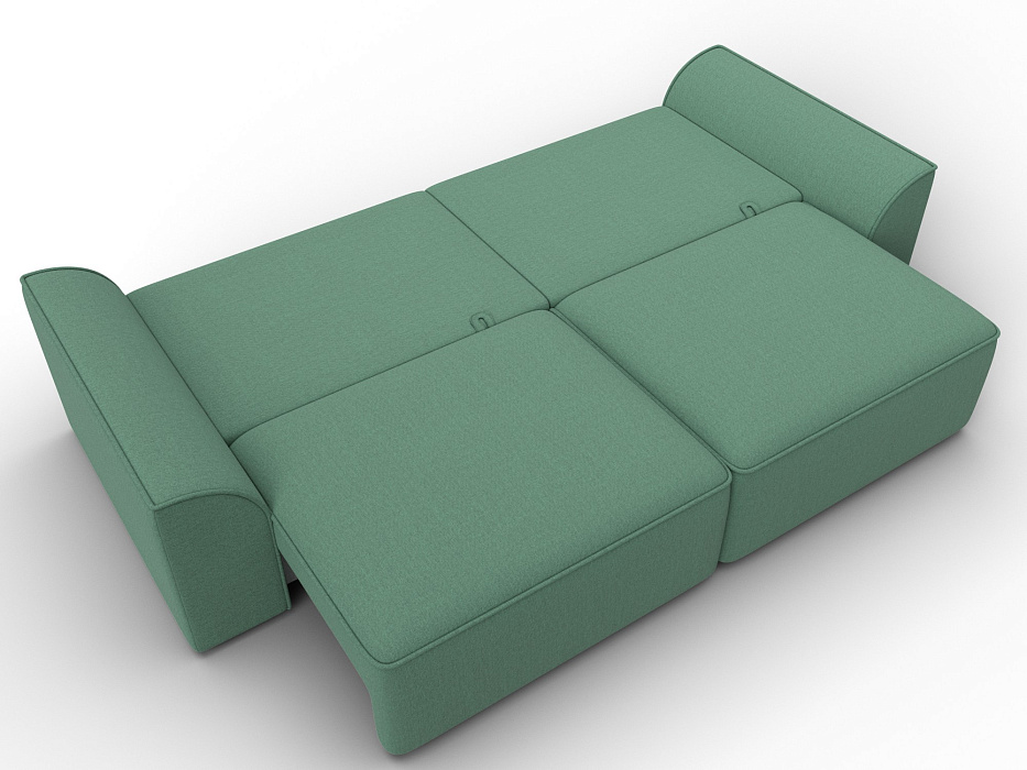 Диван прямой Лига-048 НПБ (амур 11 зеленый)