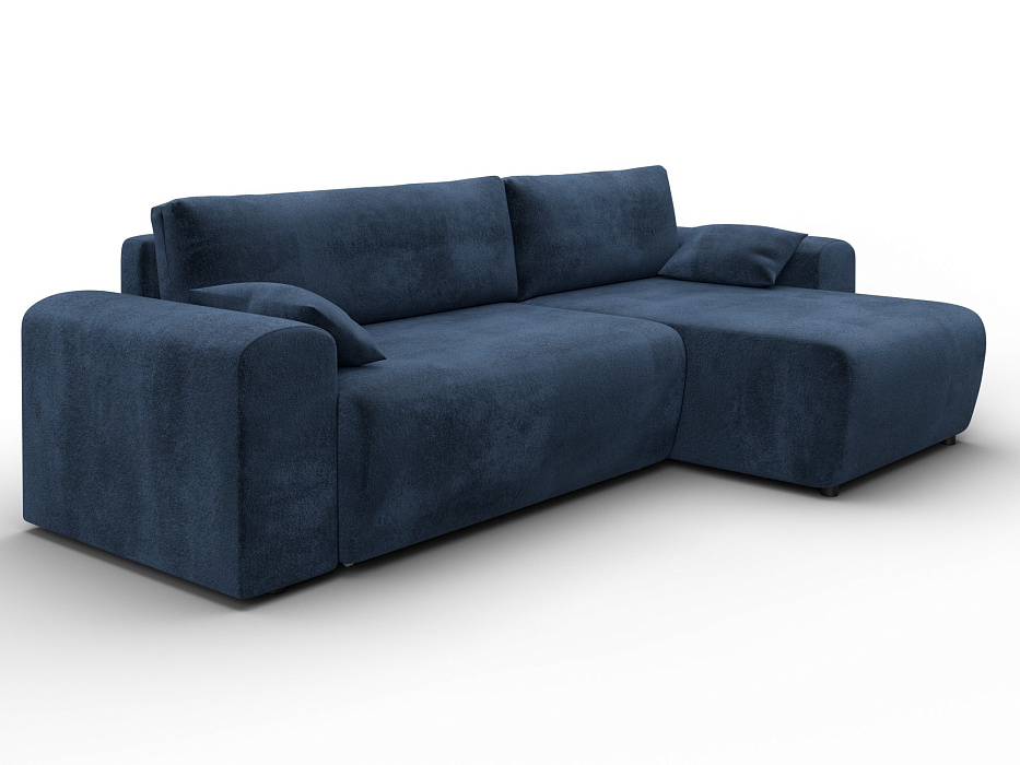 Диван угловой Лига-099 угол универсальный (tower 13 синий)