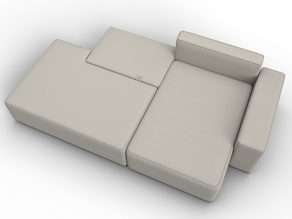 Диван угловой Лига-079 угол правый (амур 02 бежевый)