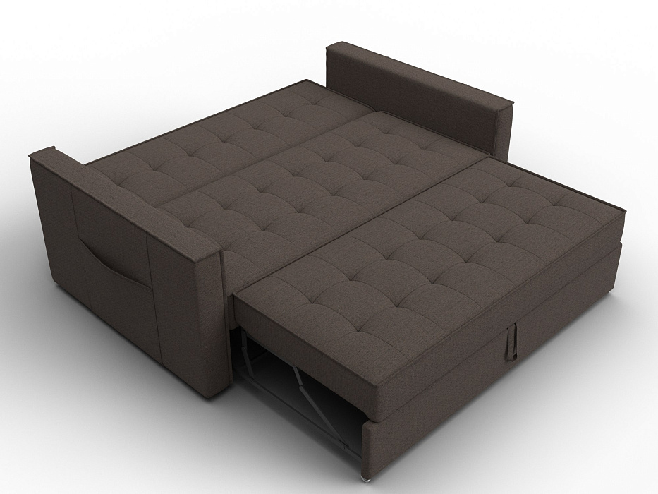 Диван прямой Лига-104 (140) (амур 05 коричневый)