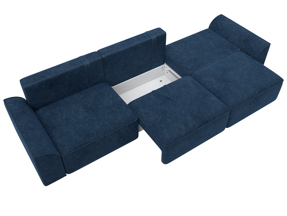 Диван прямой Лига-048 НПБ Лонг (brut 11 синий) Диван прямой Лига-048 НПБ Лонг (brut 11 синий)