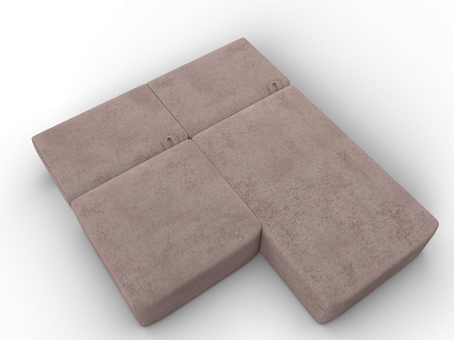 Диван угловой модульный Лига-060 НПБ угол универсальный (tower 05 бежевый)